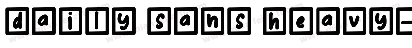 daily sans heavy字体转换